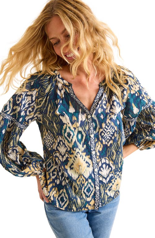 Shop Tommy Bahama Vista Cove Print Top In Island Navy