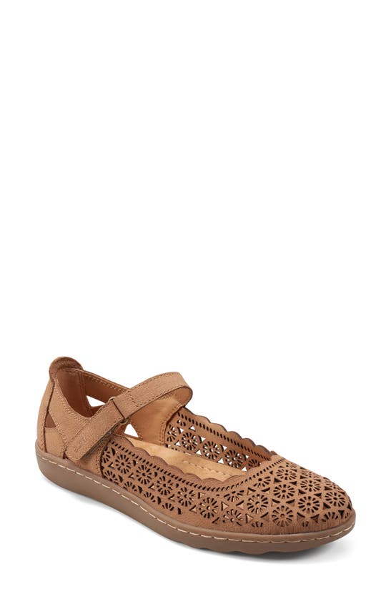 Shop Earth Lady Mary Jane Flat In Medium Brown