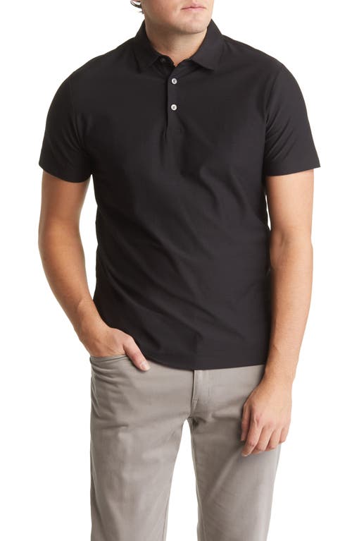 Hickman Short Sleeve Polo Shirt in Black
