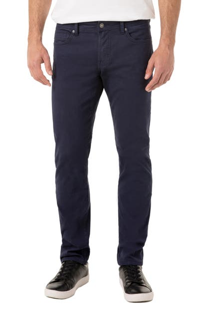 Liverpool Kingston Slim Straight Leg Twill Pants In Centennial Blue ...