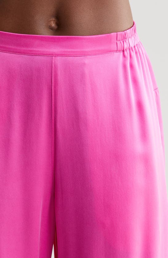 Lunya High Waist Washable Silk Pajamas In Caffeinated Pink