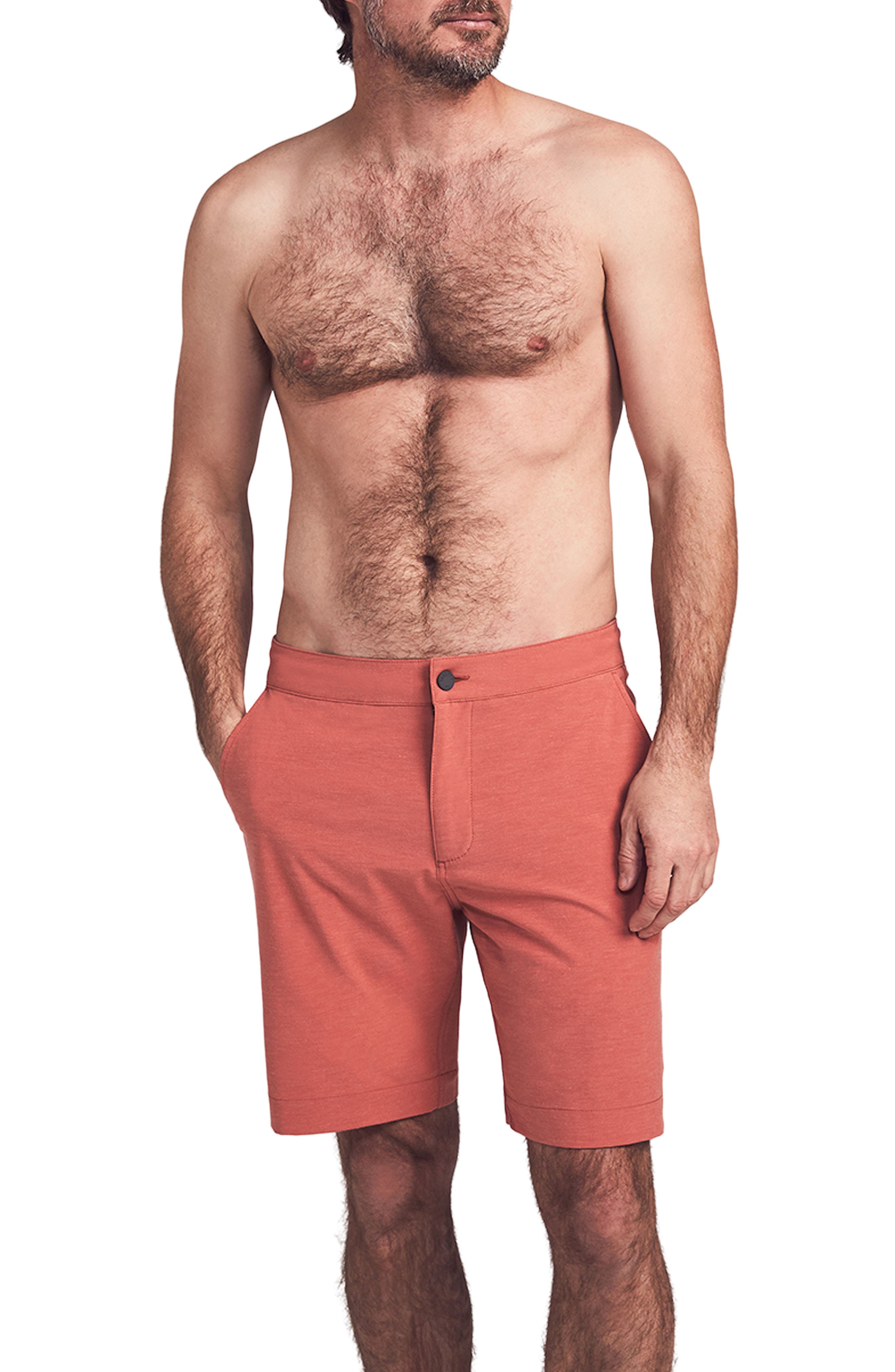 Faherty All Day Shorts In Venice Red