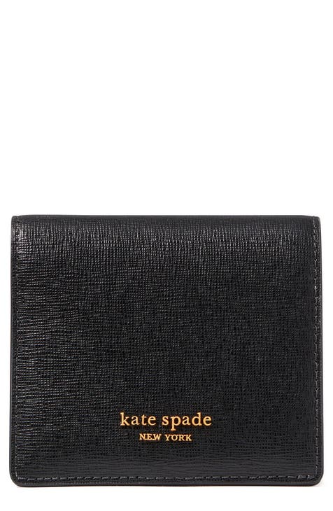 kate spade, Bags, Kate Spade Newyork Morgan Flower Bed Embossed Saffiano  Lther Small Bifold Wallet