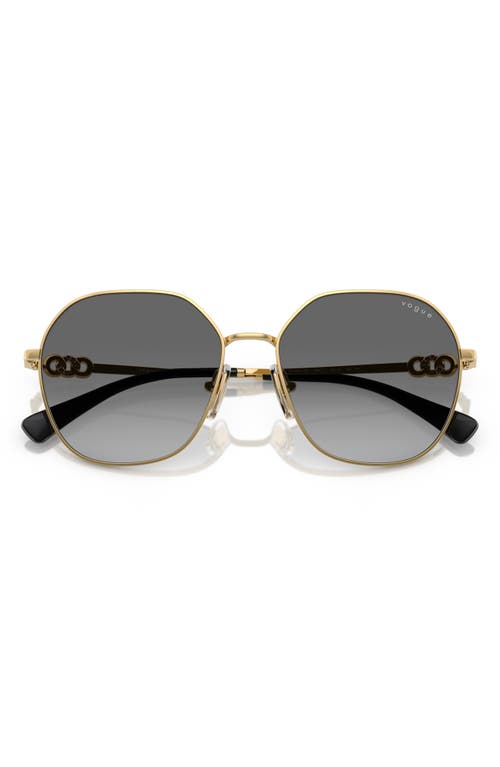 VOGUE VOGUE 55MM GRADIENT IRREGULAR SUNGLASSES
