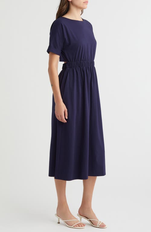 Shop Luxely Luna Cutout Midi Dress In Evening Blue