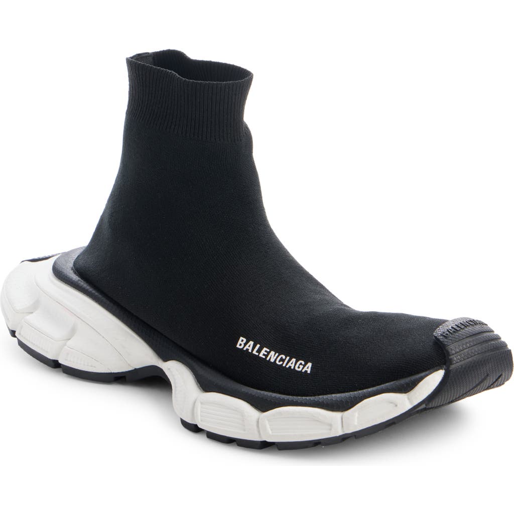 Balenciaga 3xl Sock Sneaker In Black/white