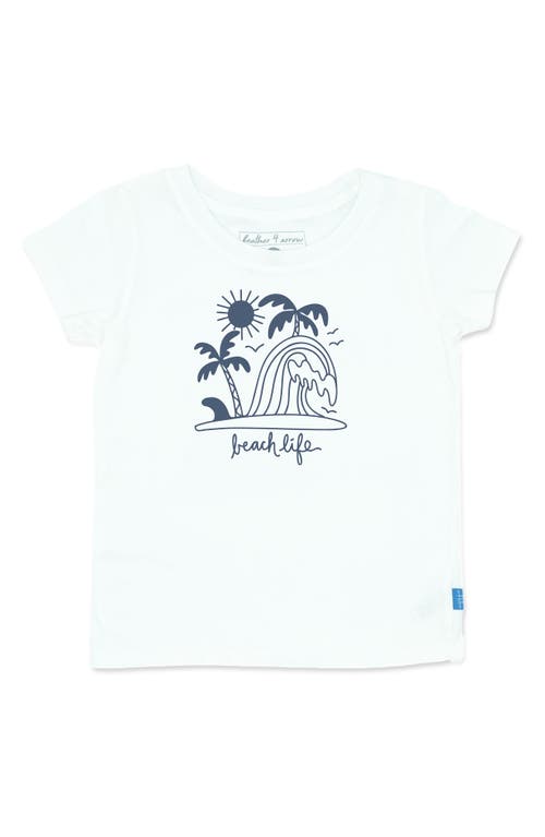 Feather 4 Arrow Beach Life Everyday Cotton Graphic Tee in White
