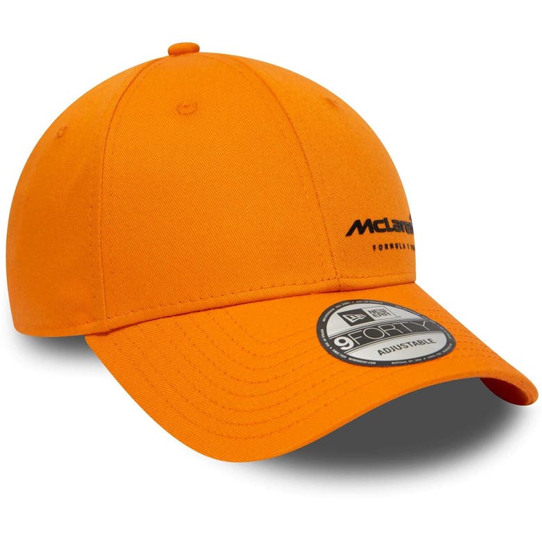 Shop New Era Orange Mclaren F1 Team Flawless 9forty Snapback Hat