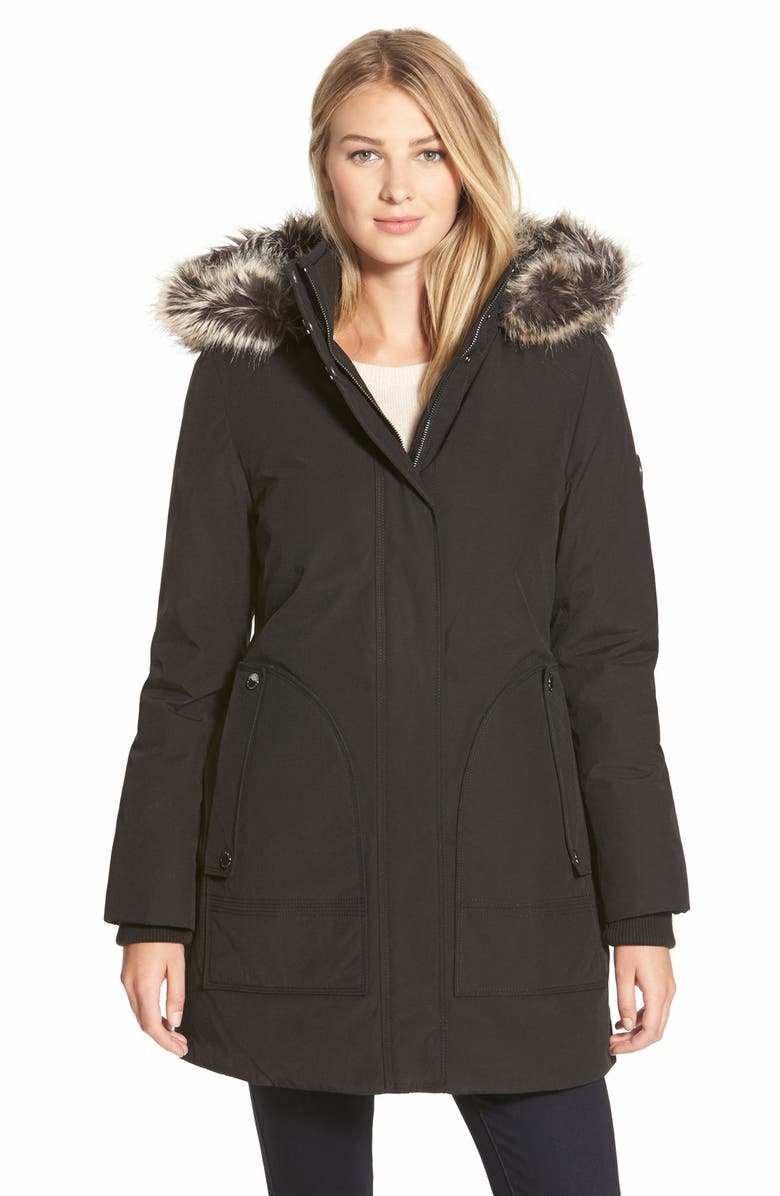 London Fog Faux Fur Trim Parka | Nordstrom