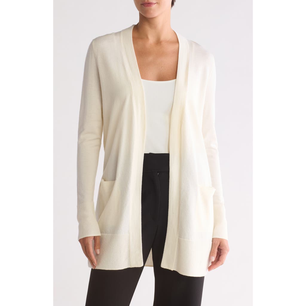 Nordstrom Open Front Cardigan In Ivory Pristine