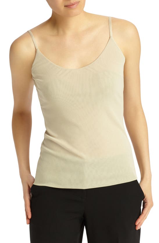 LAFAYETTE 148 MESH JERSEY CAMISOLE