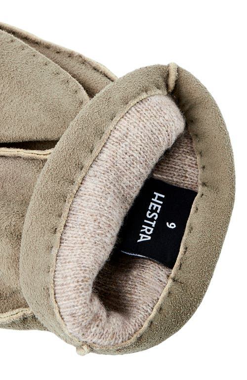 Hestra Andre Suede Gloves In Natural Grey