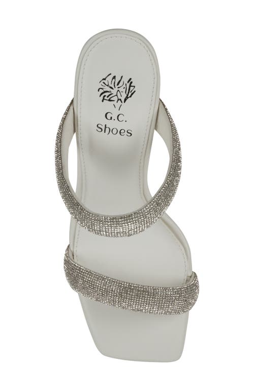 Good Choice New York Luella Embellished Slide Sandal In White