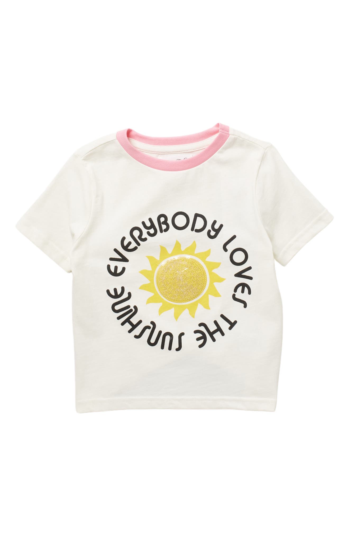 Sovereign Code Kids' The Sunshine Graphic T-shirt In Sunshine/ Off White