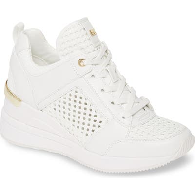 Michael Michael Kors Georgie Wedge Sneaker, White