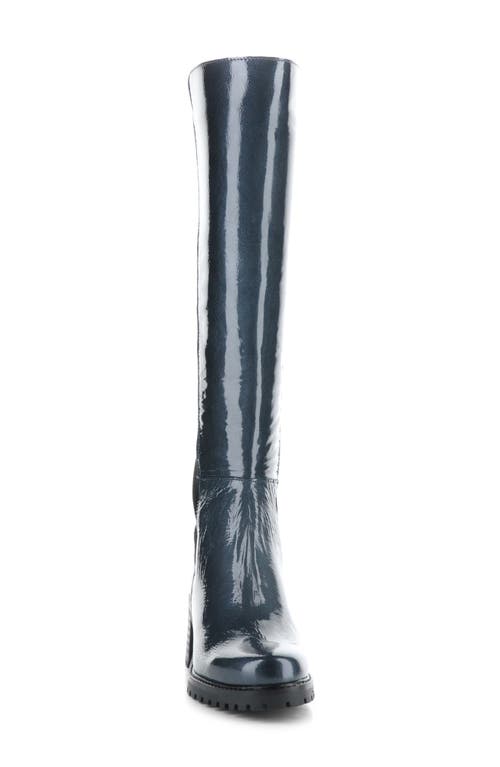 Shop Bos. & Co. Idun Over The Knee Boot In Blue/black