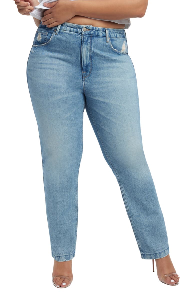 Good American Good Icon High Waist Straight Leg Jeans | Nordstrom