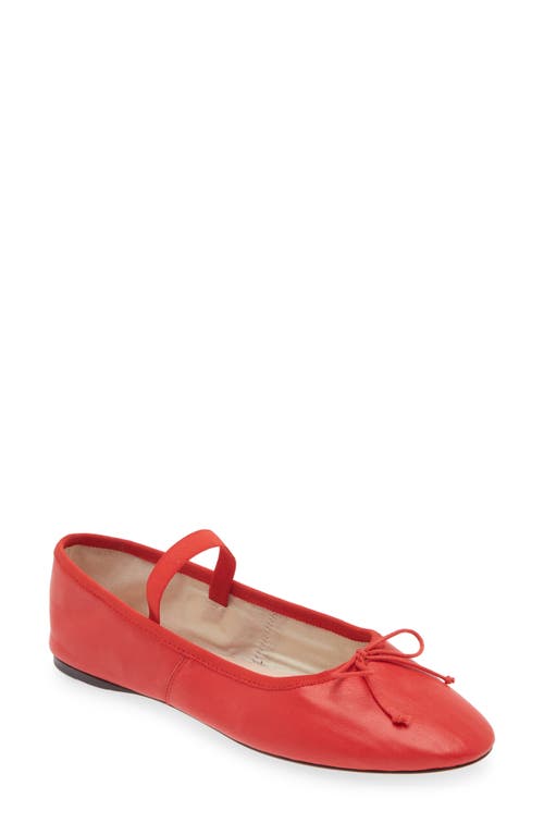 Loeffler Randall Leonie Soft Ballet Flat Red In Red