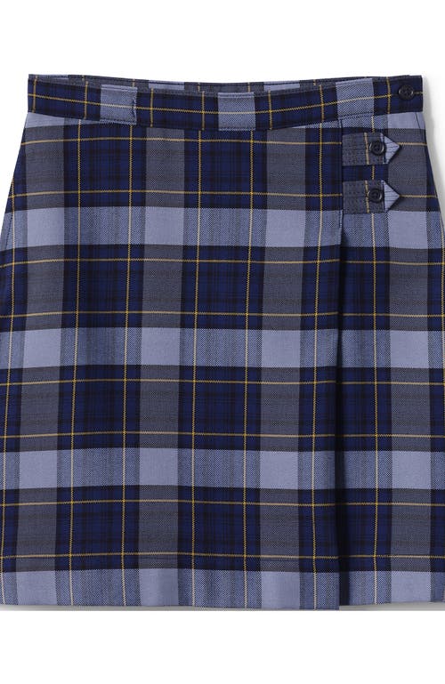 LANDS' END LANDS' END SCHOOL UNIFORM GIRLS PLAID A-LINE SKIRT BELOW THE KNEE