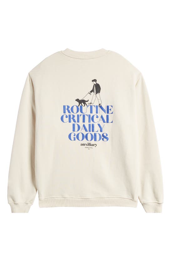 Shop Percival Routine Graphic Sweatshirt In Ecru