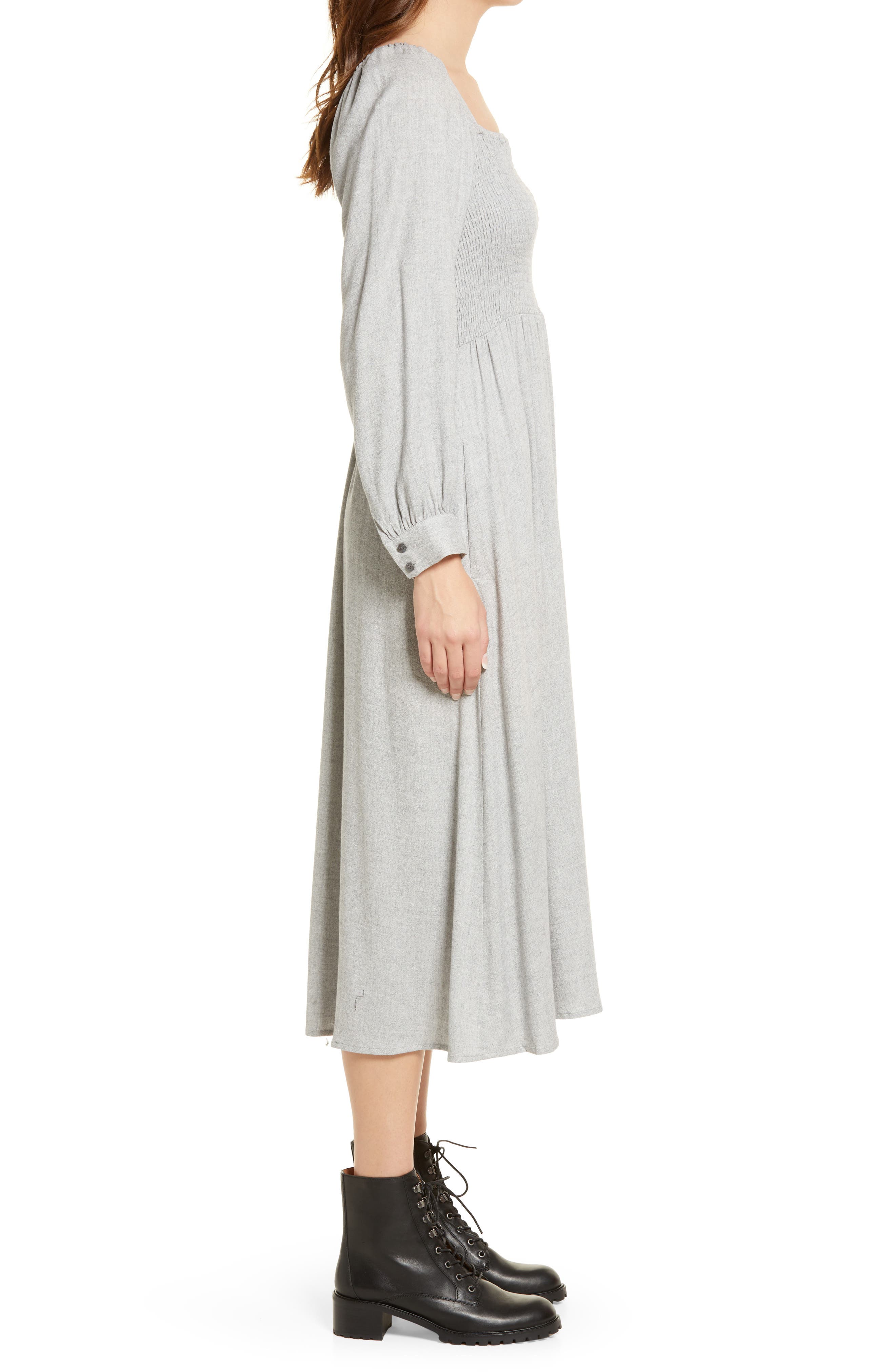 Madewell Lucie Long Sleeve Smocked 