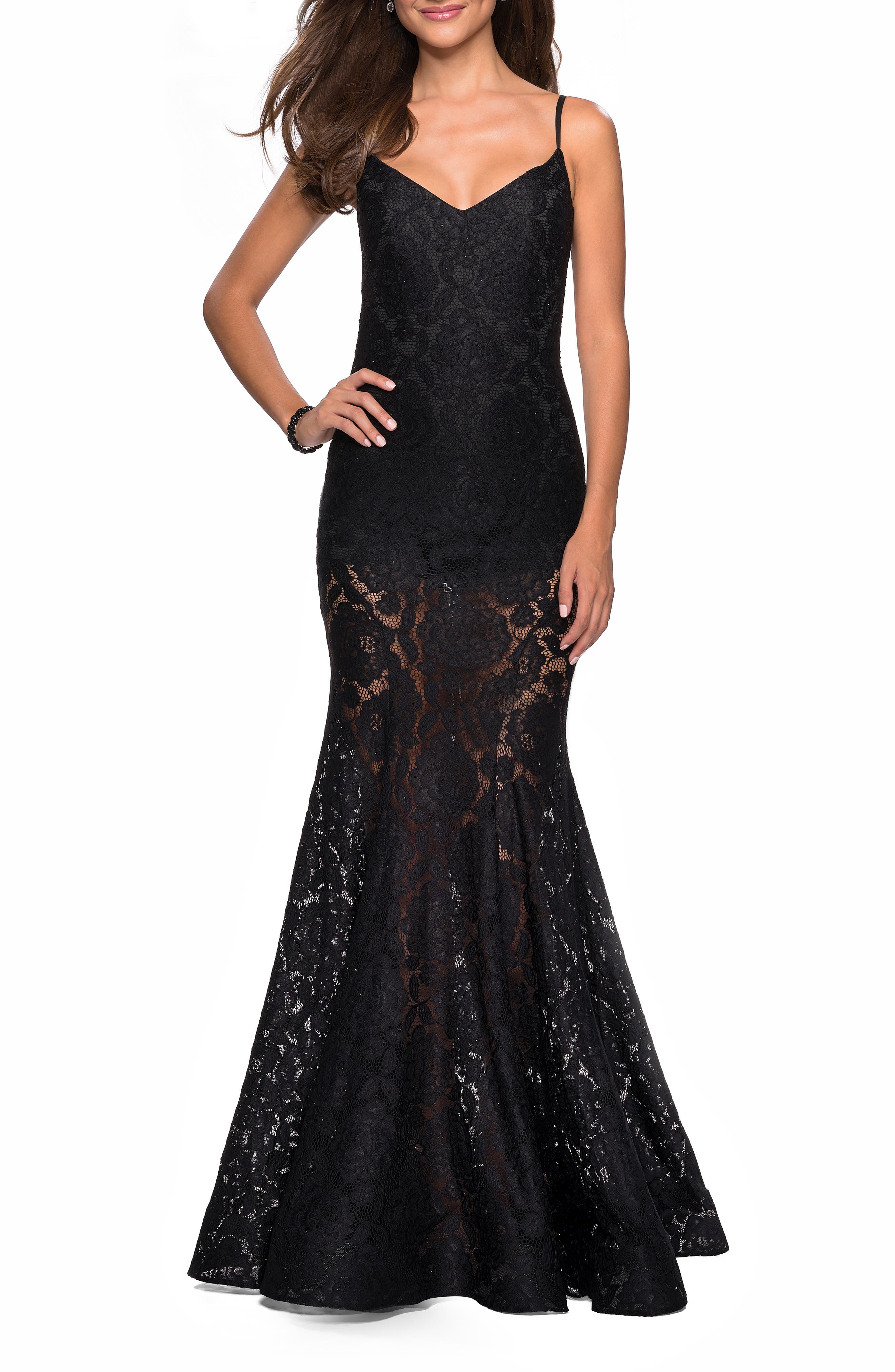 nordstrom black gown