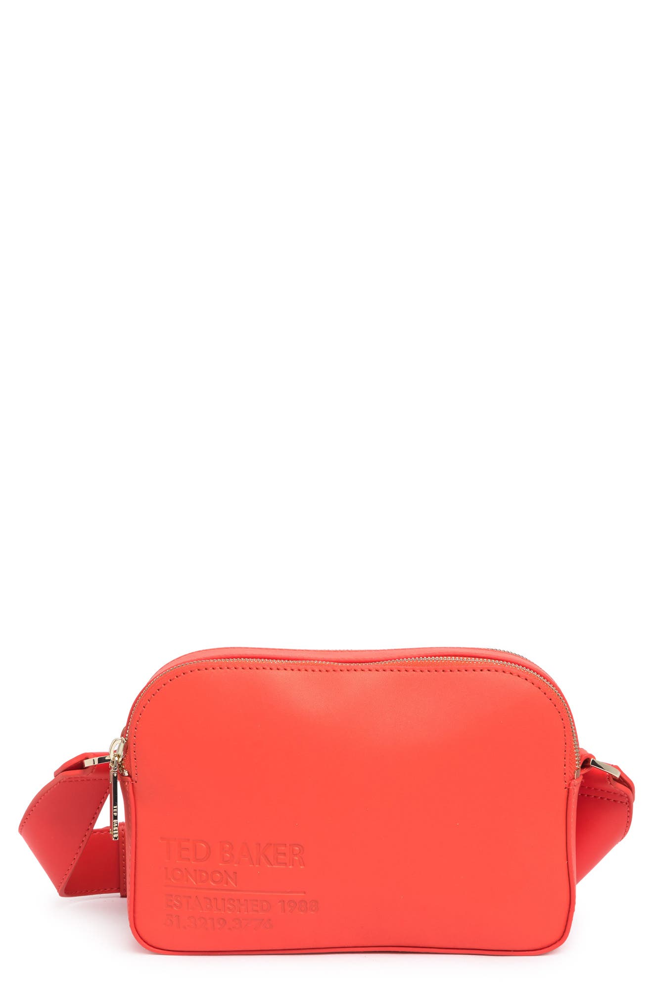 ted baker camera bag red