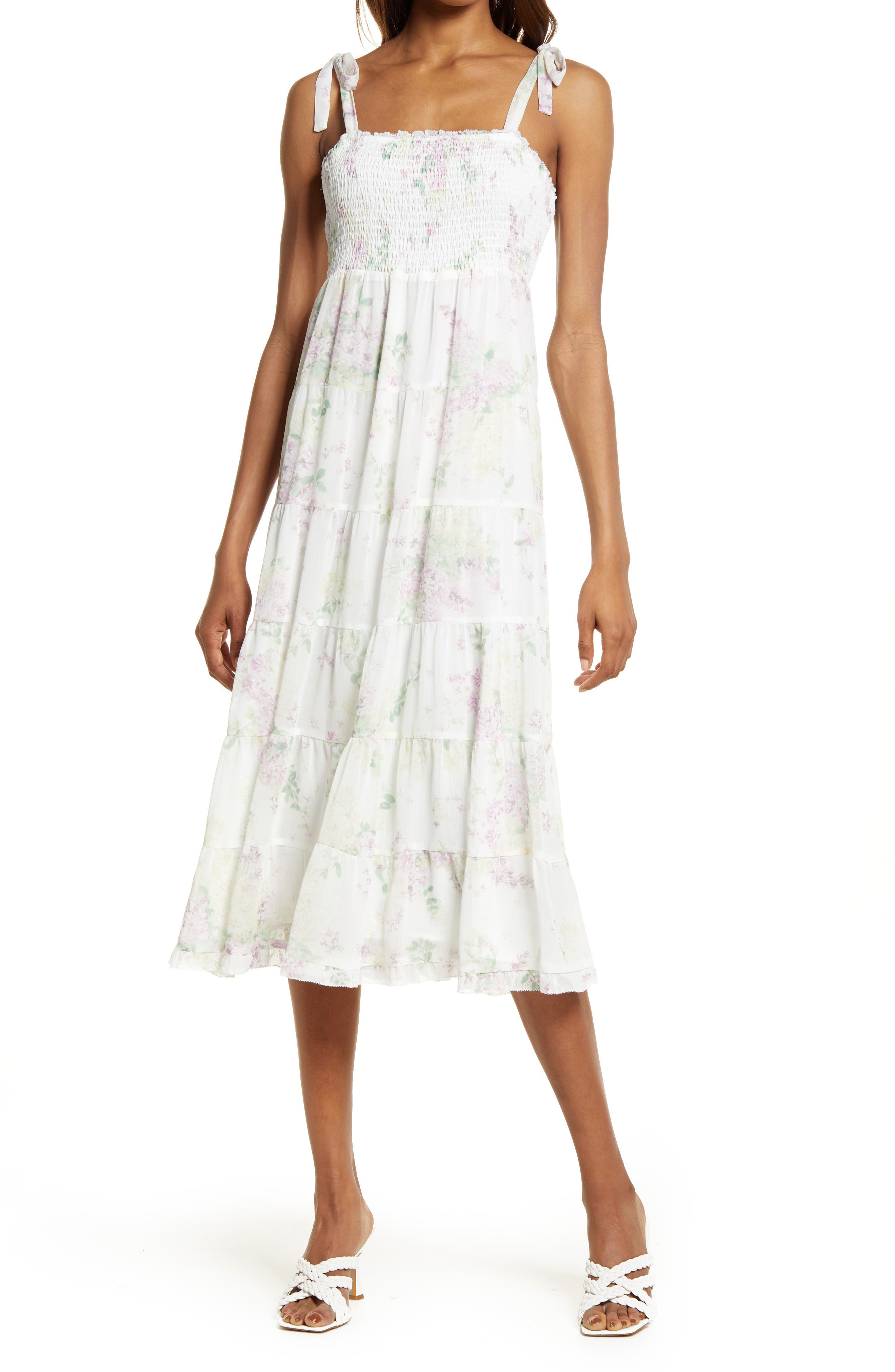 Ever New Floral Tiered Sundress