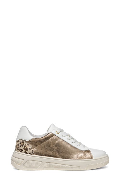 Shop Geox Ljuba Sneaker In Bronze/white