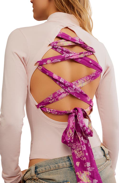 Free People Straps In Mauve Chalk