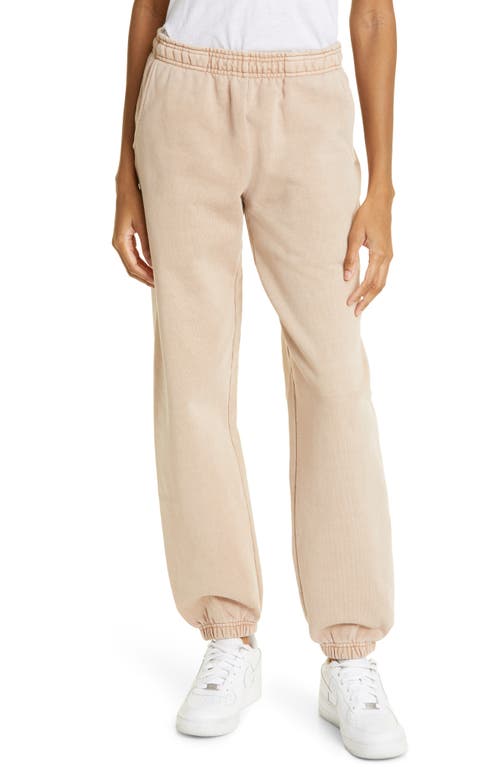 Melody Ehsani Gender Inclusive Heavy Fleece Sweatpants in Warm Taupe