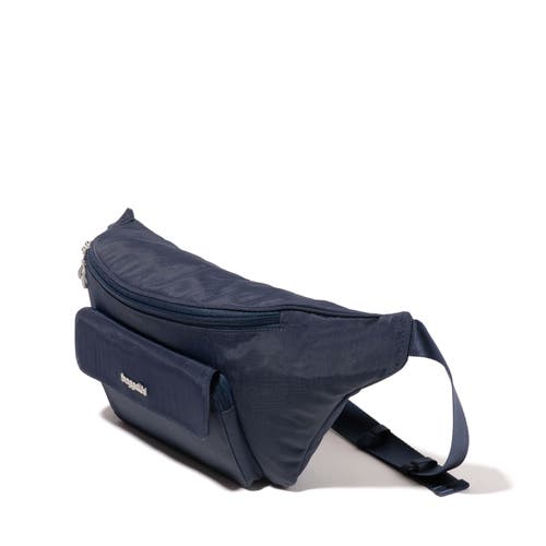 Baggallini Modern Everywhere Large Belt Bag Sling In French Navy