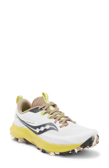 Saucony Peregrine 13 Running Shoe In Fog/clay