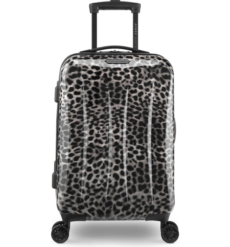 Aimee Kestenberg Jewel Strut Runway Spots 20" Hardside Spinner Suitcase