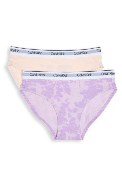 Calvin Klein Kids' Assorted 2-Pack Bikinis in Crush Tie Dye