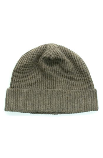 Portolano Merino Wool Rib Cuff Beanie In Branch
