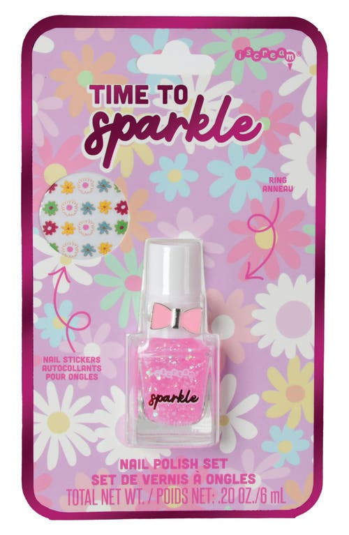 Iscream Time to Sparkle Nail Polish Set in Pink Multi at Nordstrom