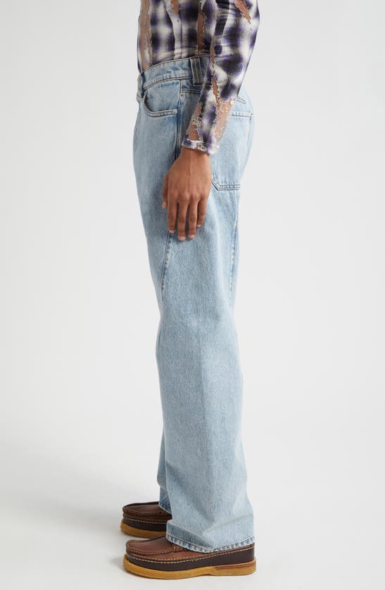 Shop Y/project Evergreen Paris Best Organic Cotton Jeans In Evergreen Ice Blue
