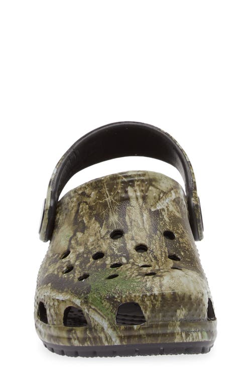 Crocs X Realtree Apx® Kids' Classic Clog In Green/multi