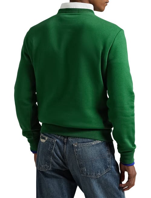 Polo Ralph Lauren Polo Sport Fleece Sweatshirt In New Forest/gold