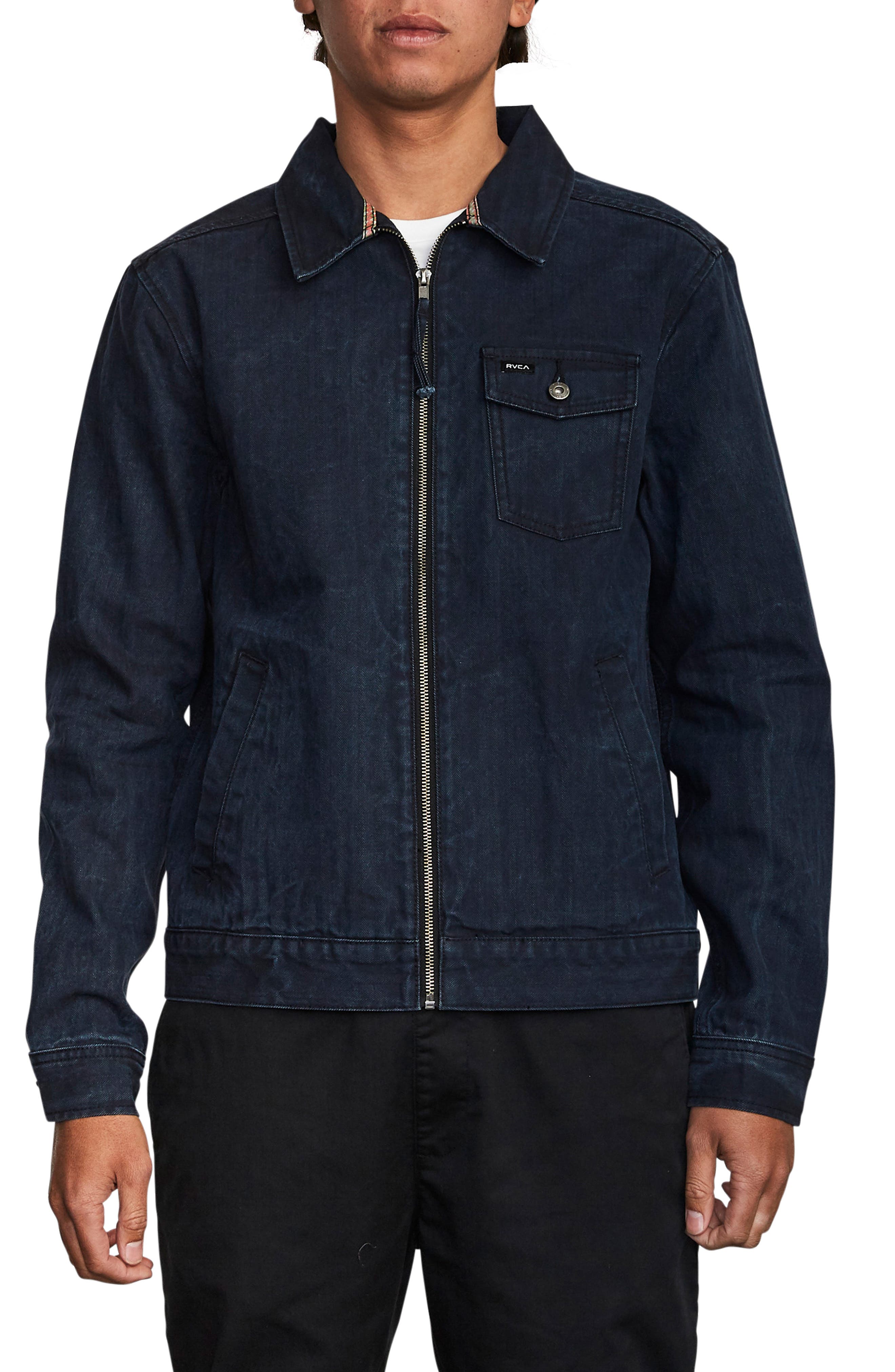 rvca denim shirt