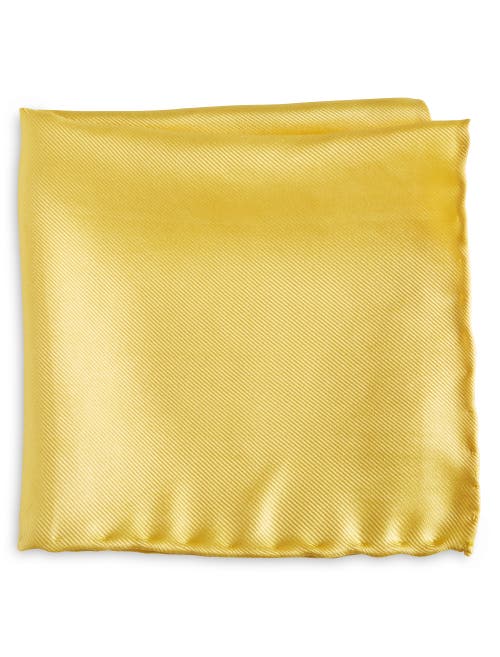 Shop Oak Hill Premium By Dxl Silk Pocket Square In Canary