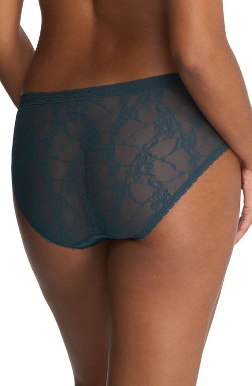 Shop Natori Bliss Allure Lace Briefs In Crystal Teal