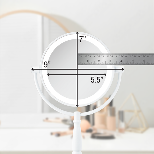 Shop Zadro Lighted Makeup Mirror With 10x/1x Magnifications & Cordless In White
