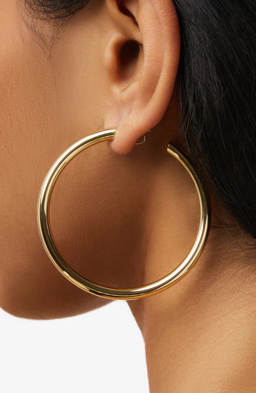 Shop Ana Luisa Large Hoop Earrings In Gold