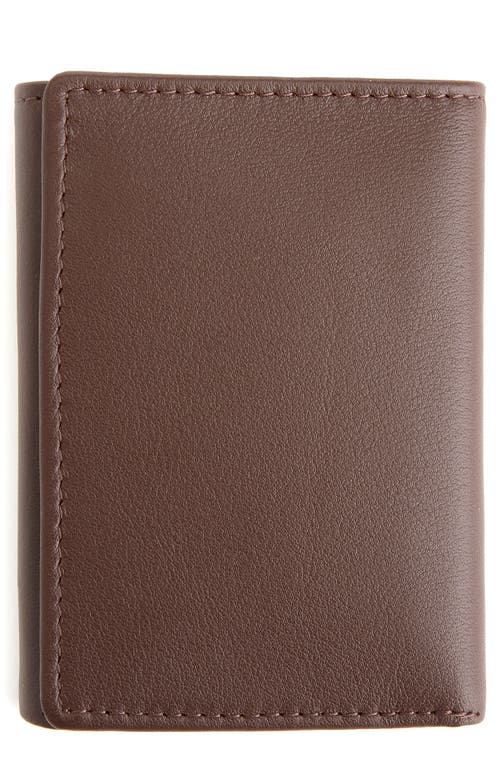 ROYCE New York Leather Trifold Wallet in Brown at Nordstrom