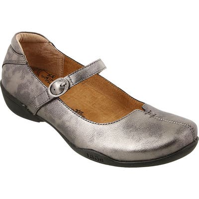 Taos Ta Dah Mary Jane Flat- Grey