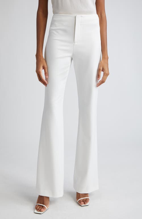Alice + Olivia Teeny Bootcut Pants in Off White