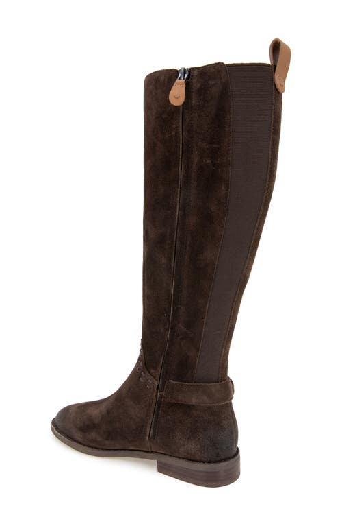 Shop Gentle Souls By Kenneth Cole Elmwood Knee High Boot In Chocolate Suede