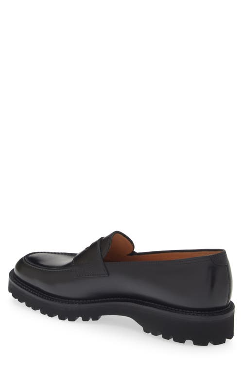 John Lobb Lopez Penny Loafer In 1r- Black